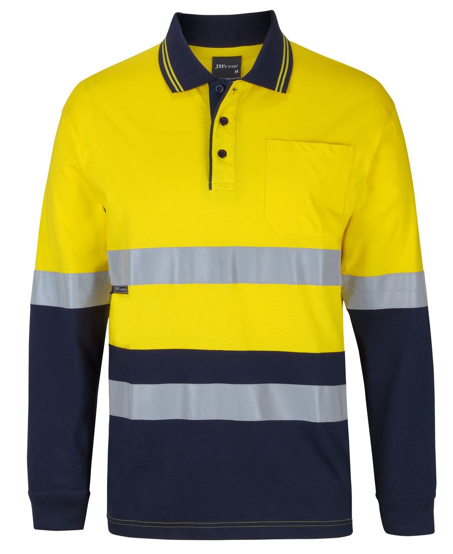 JB's Hi Vis (D+N) L/S Cotton Polo