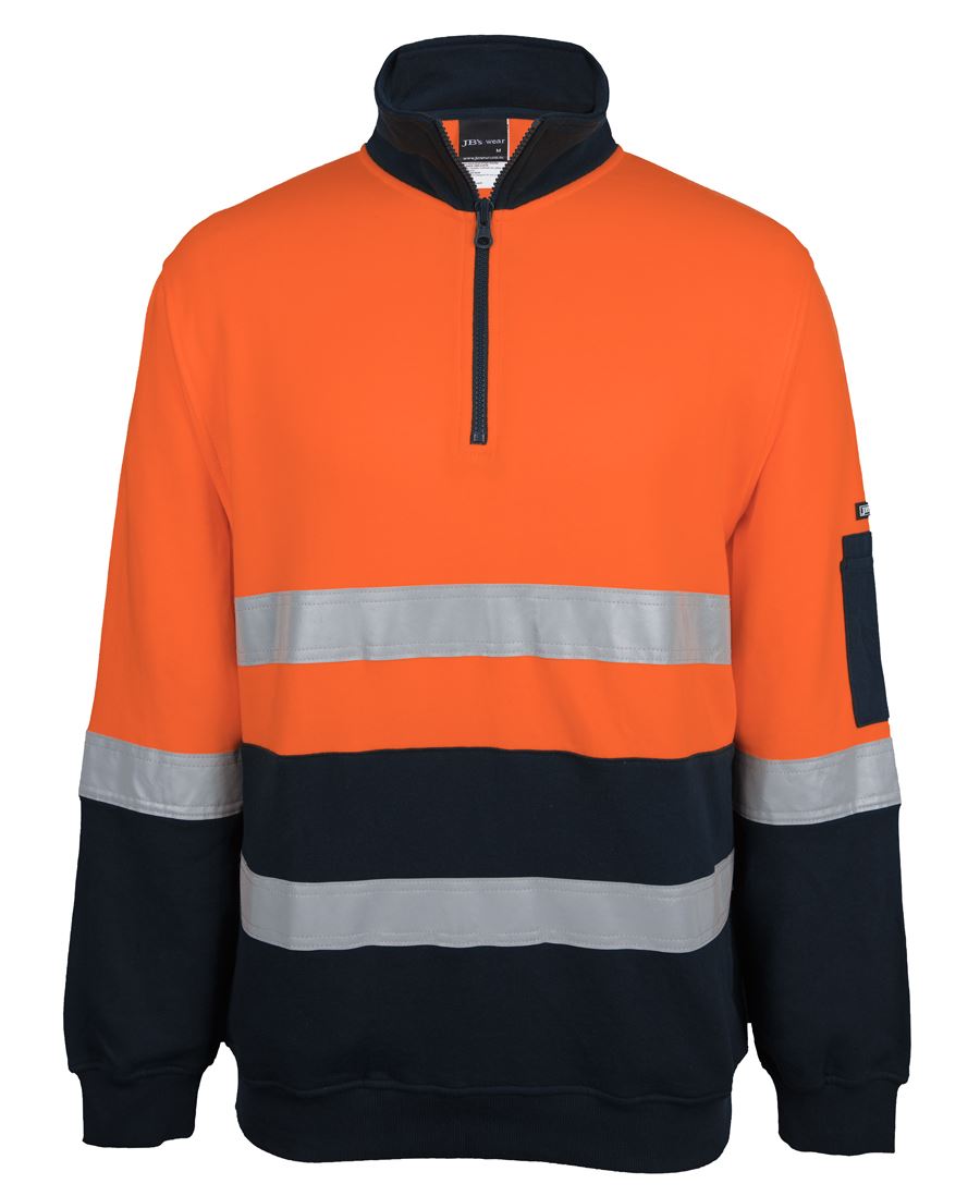 JB's Hi Vis (D+N) 310 Cotton 1/2 Zip Fleece