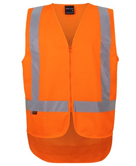 JB's NSW/QLD Rail (D+N) Zip X-Back Safety Vest